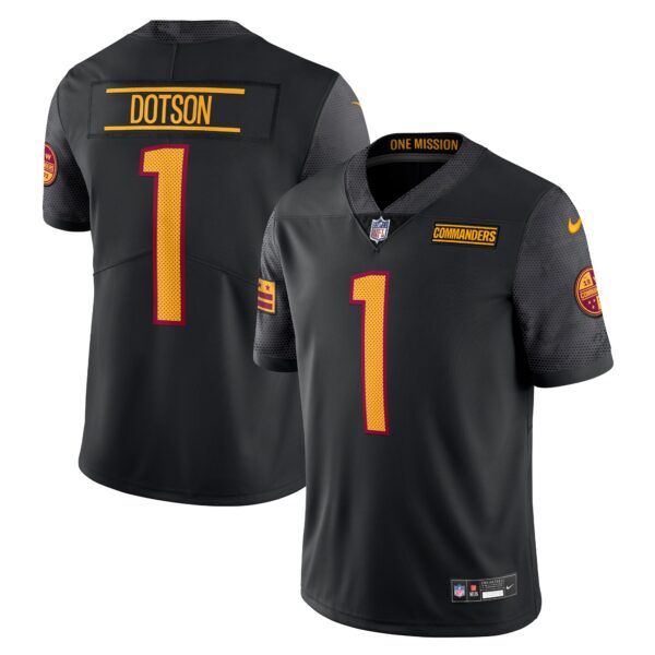 Jahan Dotson Washington Commanders Nike Alternate Vapor Untouchable Limited Jersey - Black photo 1 topcoolteez