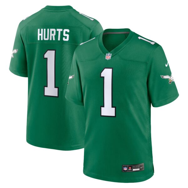 Jalen Hurts Philadelphia Eagles Nike Alternate Game Player Jersey - Kelly Green photo 1 topcoolteez