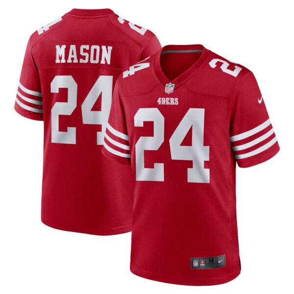Jordan Mason San Francisco 49ers Nike Game Player Jersey - Scarlet photo 1 topcoolteez