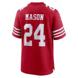 Jordan Mason San Francisco 49ers Nike Game Player Jersey - Scarlet photo 3 topcoolteez