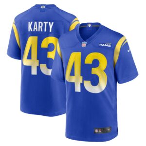 Joshua Karty Los Angeles Rams Nike Team Game Jersey -  Royal photo 1 topcoolteez