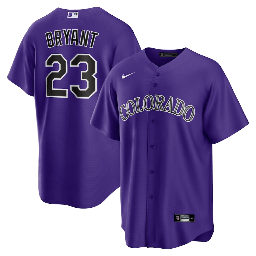 Kris Bryant Colorado Rockies Nike Alternate Topcoolteez Player Jersey - Purple photo 1 topcoolteez