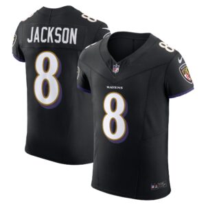 Lamar Jackson Baltimore Ravens Nike Alternate Vapor F.U.S.E. Elite Jersey - Black photo 1 topcoolteez