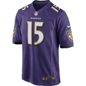 Marquise Brown Baltimore Ravens Nike Home Game Jersey - Purple photo 2 topcoolteez
