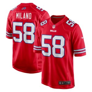 Matt Milano Buffalo Bills Nike Alternate Game Jersey - Red photo 1 topcoolteez