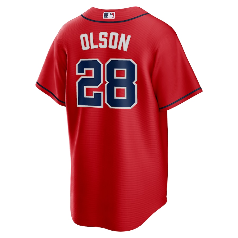 Matt Olson Atlanta Braves Nike Alternate Topcoolteez Player Jersey - Red photo 3 topcoolteez