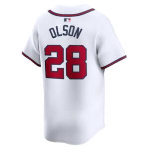 Matt Olson Atlanta Braves Nike Home Limited Player Jersey - White photo 3 topcoolteez