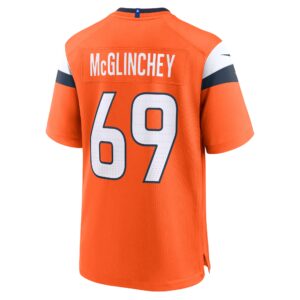 Mike McGlinchey Denver Broncos Nike Team Game Jersey -  Orange photo 3 topcoolteez