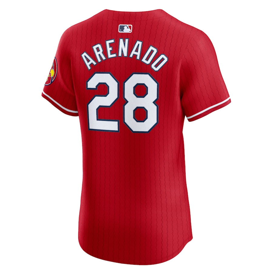 Nolan Arenado St. Louis Cardinals Nike 2024 City Connect Elite Player Jersey - Red photo 3 topcoolteez