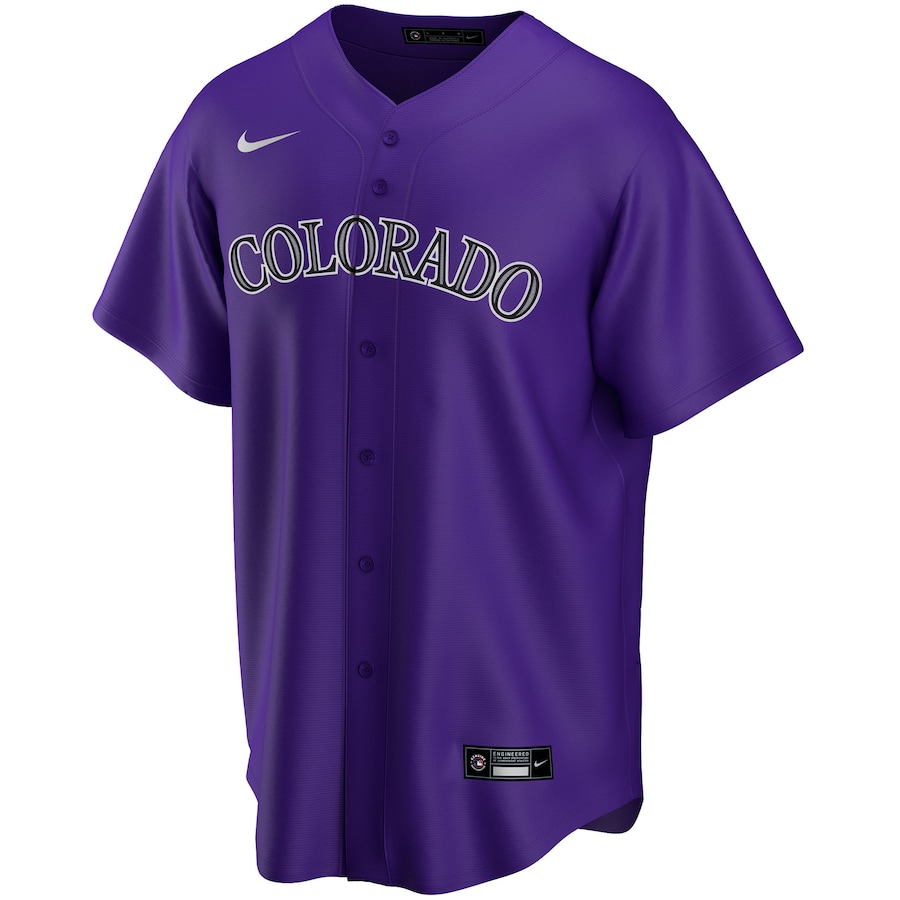 Colorado Rockies Nike Alternate Topcoolteez Custom Jersey - Purple photo 2 topcoolteez