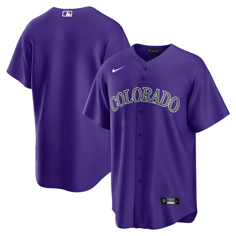 Colorado Rockies Nike Alternate Topcoolteez Team Jersey - Purple photo 1 topcoolteez