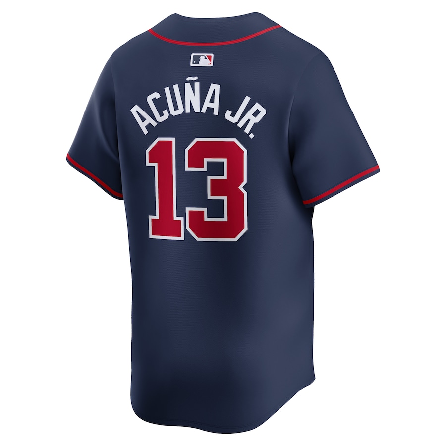 Ronald Acuña Jr. Atlanta Braves Nike Alternate Limited Player Jersey – Navy photo 3 topcoolteez