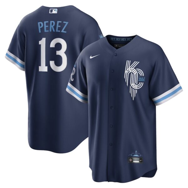 Salvador Perez Kansas City Royals Nike City Connect Topcoolteez Player Jersey - Navy photo 1 topcoolteez
