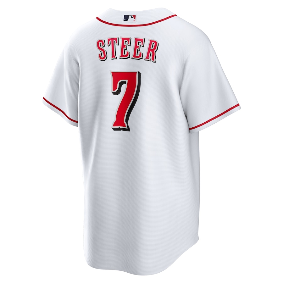 Spencer Steer Cincinnati Reds Nike Home Topcoolteez Jersey - White photo 3 topcoolteez