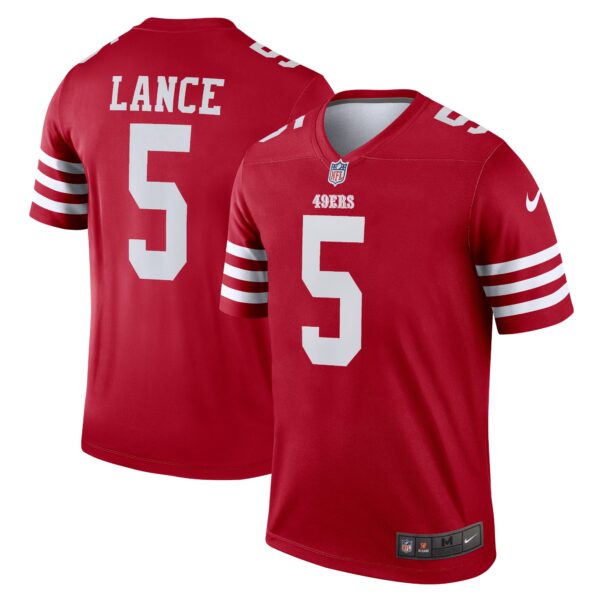 Trey Lance San Francisco 49ers Nike Team Legend Player Performance Top - Scarlet photo 1 topcoolteez