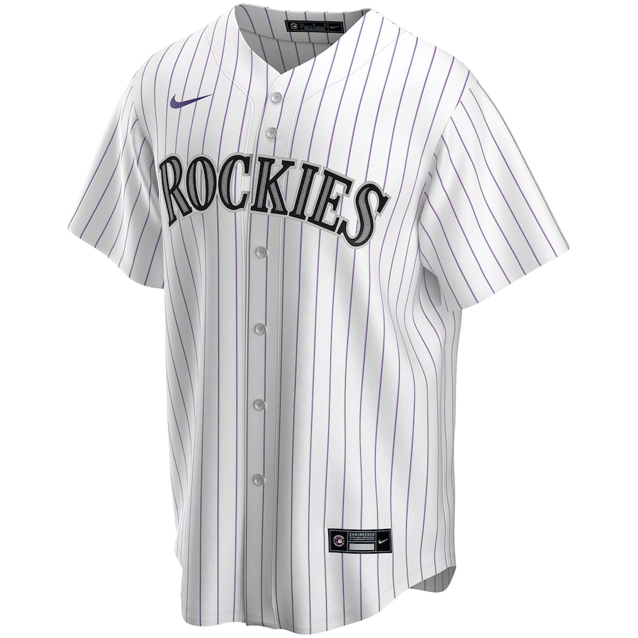 Colorado Rockies Nike Home Topcoolteez Custom Jersey - White photo 2 topcoolteez