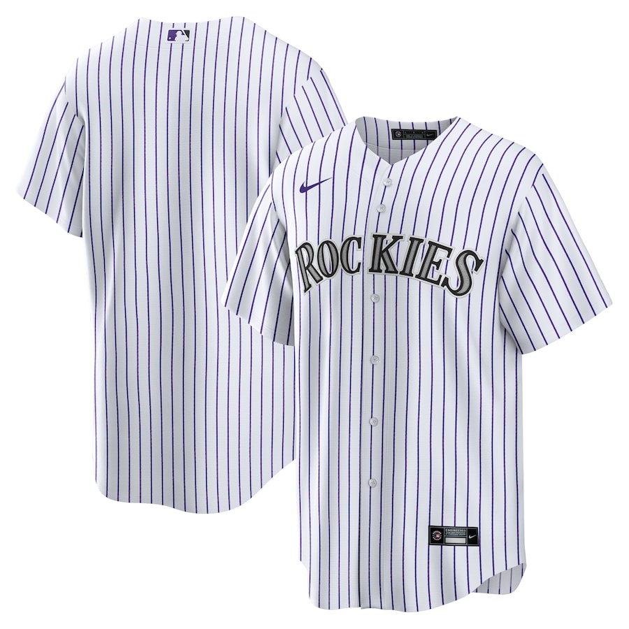 Colorado Rockies Nike Home Topcoolteez Team Jersey - White photo 1 topcoolteez