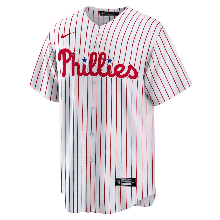 Philadelphia Phillies Nike #1 Dad Home Topcoolteez Jersey - White photo 2 topcoolteez