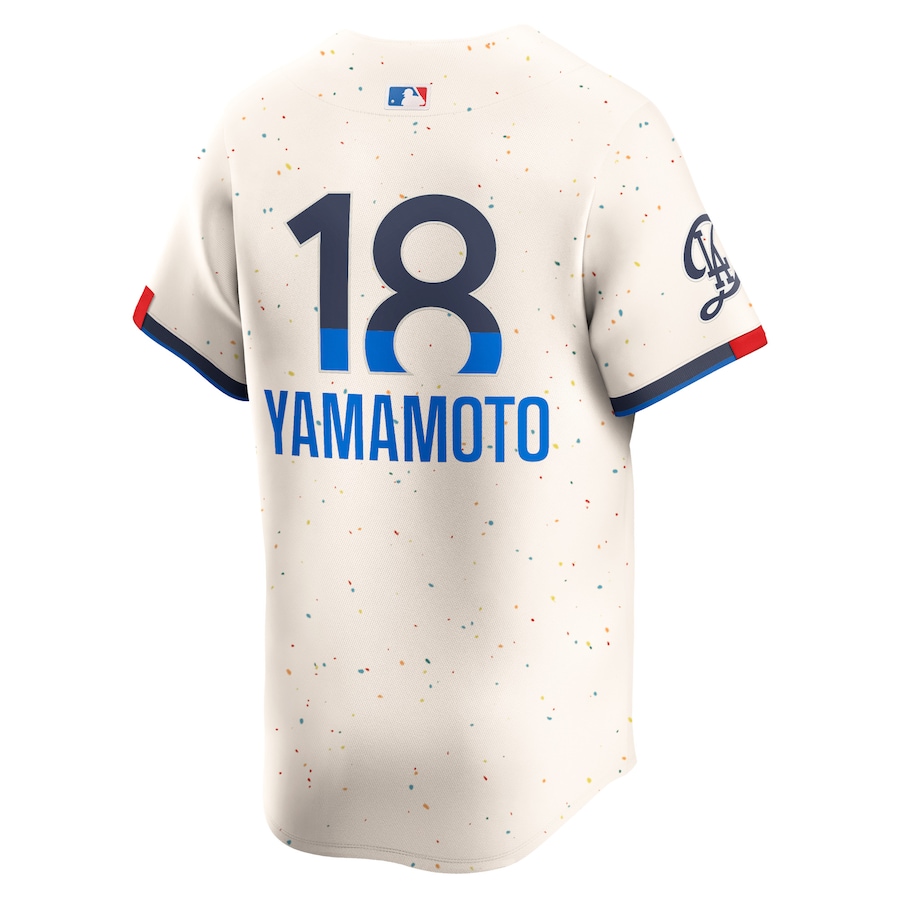 Yoshinobu Yamamoto Los Angeles Dodgers Nike 2024 City Connect Limited Player Jersey - Cream photo 3 topcoolteez