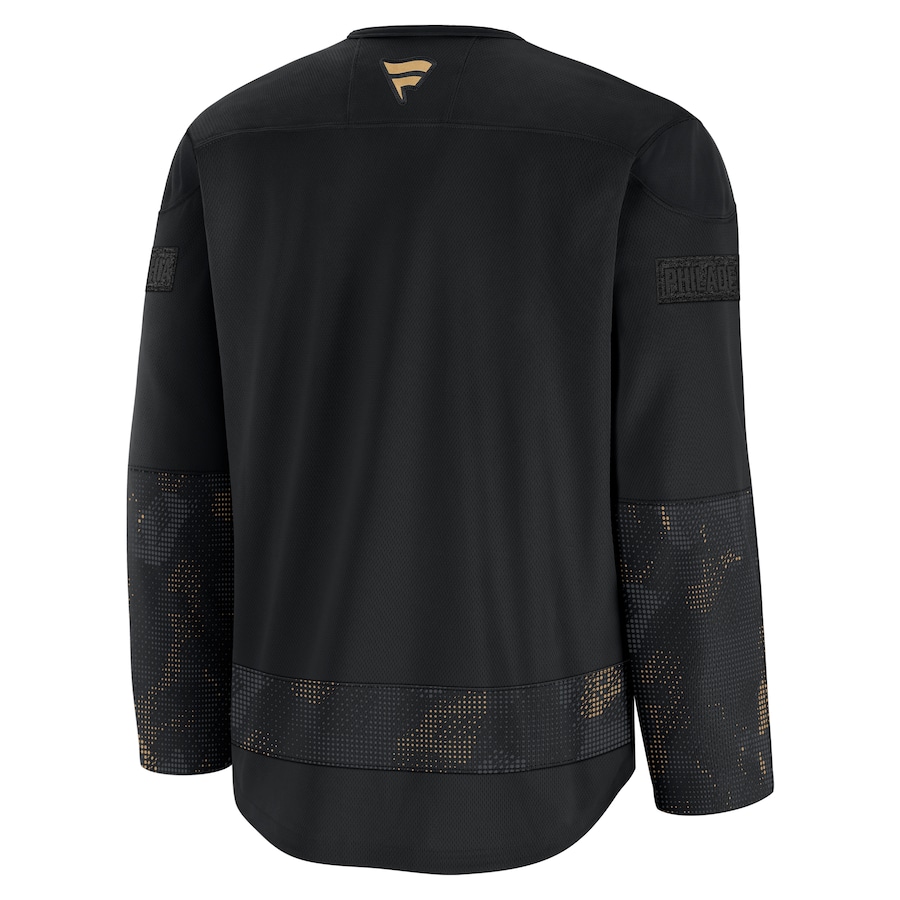 Philadelphia Flyers Fanatics 2024 Military Appreciation Practice Jersey - Black photo 3 topcoolteez