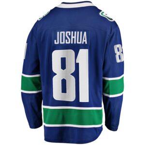 Dakota Joshua Vancouver Canucks Fanatics Home Premier Breakaway Player Jersey - Blue photo 3 topcoolteez