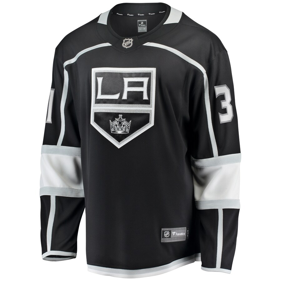 David Rittich Los Angeles Kings Fanatics Home Premier Breakaway Player Jersey - Black photo 2 topcoolteez