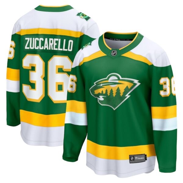 Mats Zuccarello Minnesota Wild Fanatics Alternate Premier Breakaway Player Jersey - Green photo 1 topcoolteez