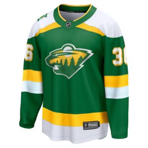 Mats Zuccarello Minnesota Wild Fanatics Alternate Premier Breakaway Player Jersey - Green photo 2 topcoolteez
