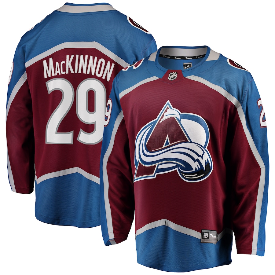 Nathan MacKinnon Colorado Avalanche Fanatics Breakaway Player Jersey - Burgundy photo 1 topcoolteez