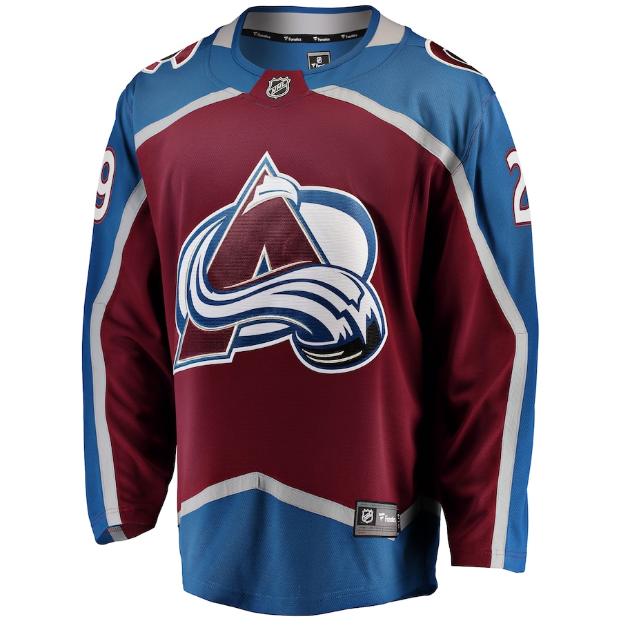 Nathan MacKinnon Colorado Avalanche Fanatics Breakaway Player Jersey - Burgundy photo 2 topcoolteez