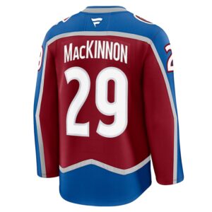 Nathan MacKinnon Colorado Avalanche Fanatics Home Premium Jersey - Burgundy photo 3 topcoolteez