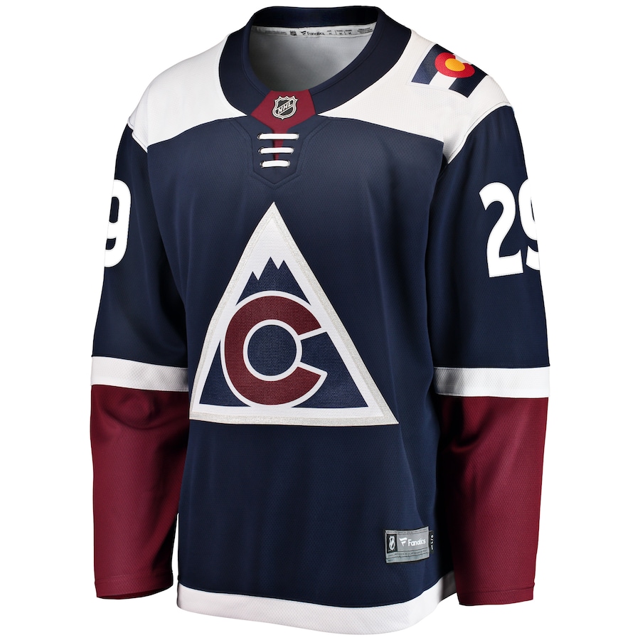 Nathan MacKinnon Colorado Avalanche Fanatics Alternate Breakaway Player Jersey - Navy photo 2 topcoolteez