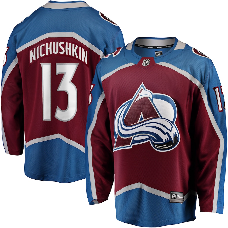 Valeri Nichushkin Colorado Avalanche Fanatics Breakaway Player Jersey - Burgundy photo 1 topcoolteez