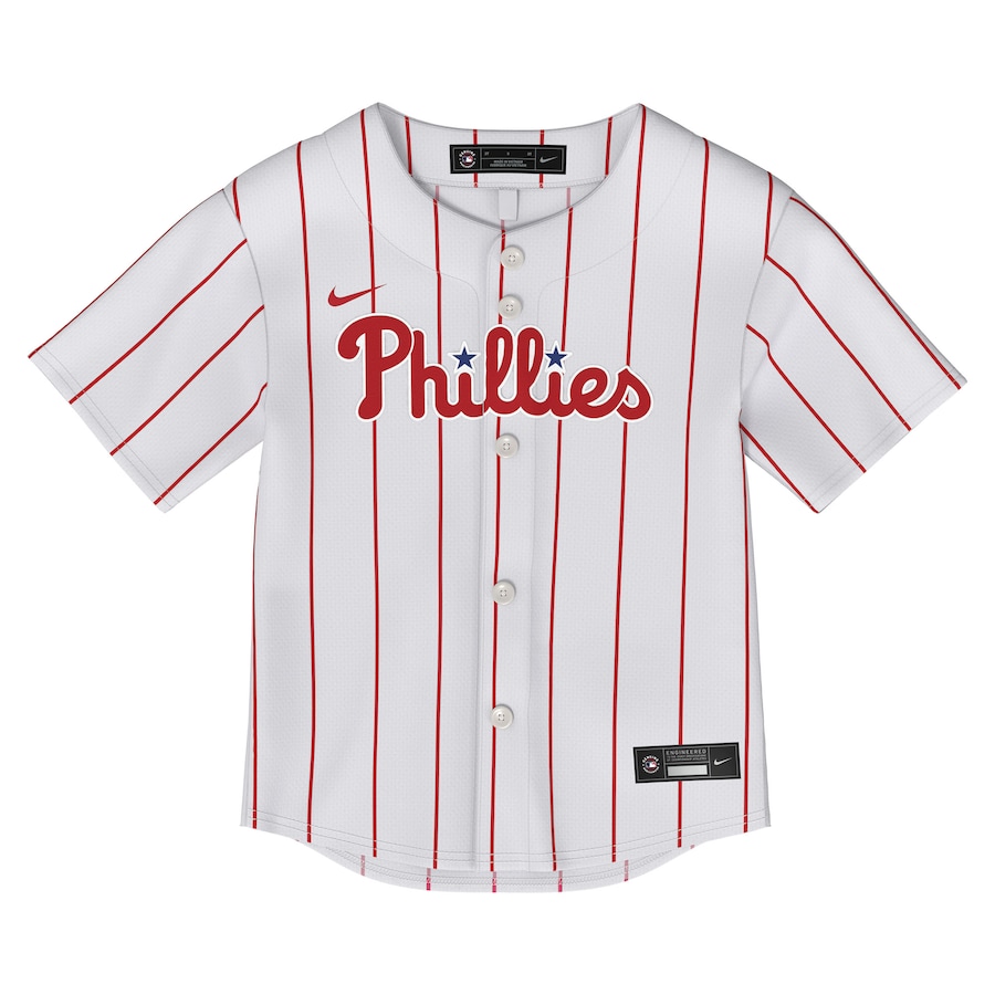 Philadelphia Phillies Toddler Home Topcoolteez Jersey - White photo 2 topcoolteez