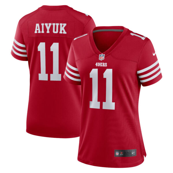 Brandon Aiyuk San Francisco 49ers Nike Women's Game Player Jersey - Scarlet photo 1 topcoolteez