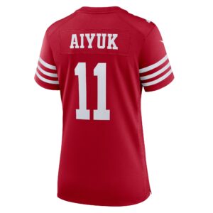 Brandon Aiyuk San Francisco 49ers Nike Women's Game Player Jersey - Scarlet photo 3 topcoolteez