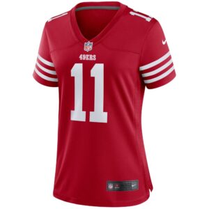 Brandon Aiyuk San Francisco 49ers Nike Women's Player Jersey - Scarlet photo 2 topcoolteez
