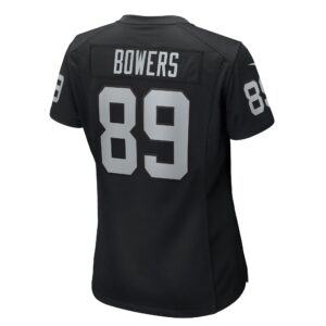 Brock Bowers Las Vegas Raiders Nike Women's Team Game Jersey -  Black photo 3 topcoolteez