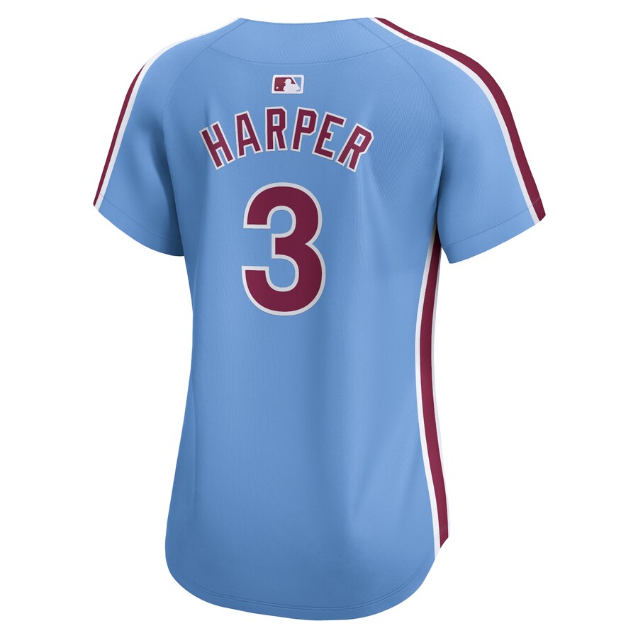 Bryce Harper Philadelphia Phillies Nike Women's Alternate Limited Player Jersey – Light Blue photo 3 topcoolteez