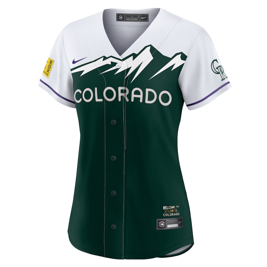 Charlie Blackmon Colorado Rockies Nike Women's 2022 City Connect Topcoolteez Player Jersey - White photo 2 topcoolteez