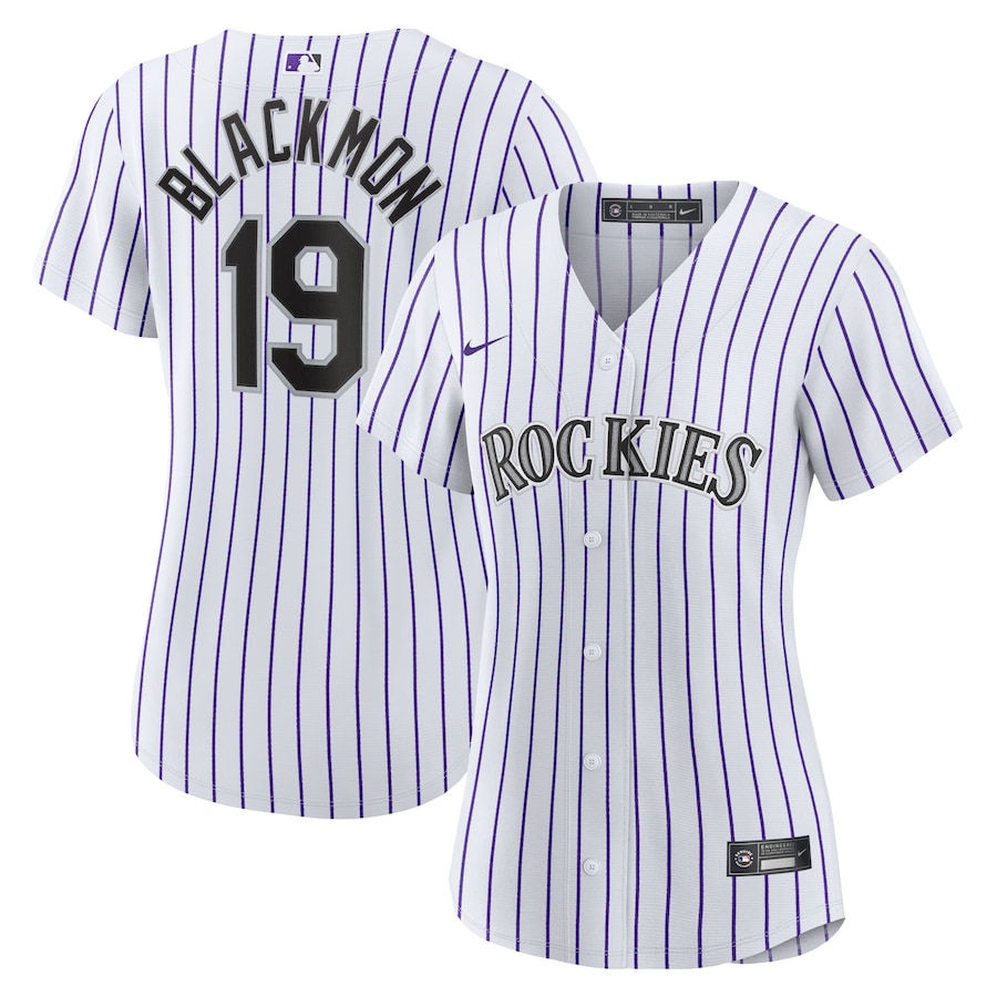 Charlie Blackmon Colorado Rockies Nike Women's Home Topcoolteez Player Jersey - White photo 1 topcoolteez