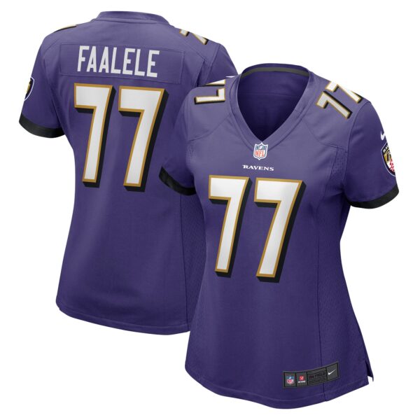 Daniel Faalele Baltimore Ravens Nike Women's Player Game Jersey - Purple photo 1 topcoolteez