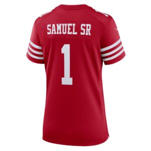 Deebo Samuel Sr San Francisco 49ers Nike Women's Game Jersey - Scarlet photo 3 topcoolteez