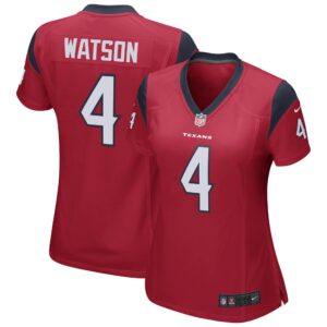 Deshaun Watson Houston Texans Nike Women's Team Color Game Jersey - Red photo 1 topcoolteez