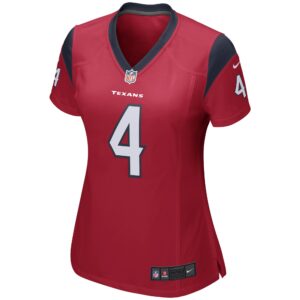 Deshaun Watson Houston Texans Nike Women's Team Color Game Jersey - Red photo 2 topcoolteez