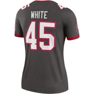 Devin White Tampa Bay Buccaneers Nike Women's Alternate Legend Player Performance Top -  Pewter photo 3 topcoolteez