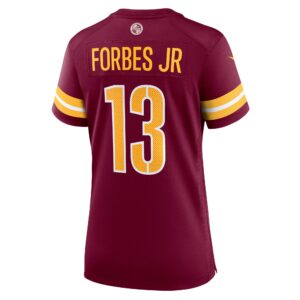 Emmanuel Forbes Jr. Washington Commanders Nike Women's  Game Jersey -  Burgundy photo 3 topcoolteez