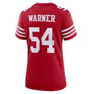 Fred Warner San Francisco 49ers Nike Women's Game Player Jersey - Scarlet photo 3 topcoolteez