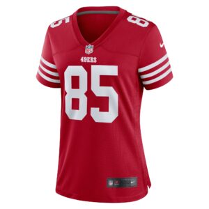 George Kittle San Francisco 49ers Nike Women's Team Game Player Jersey - Scarlet photo 2 topcoolteez