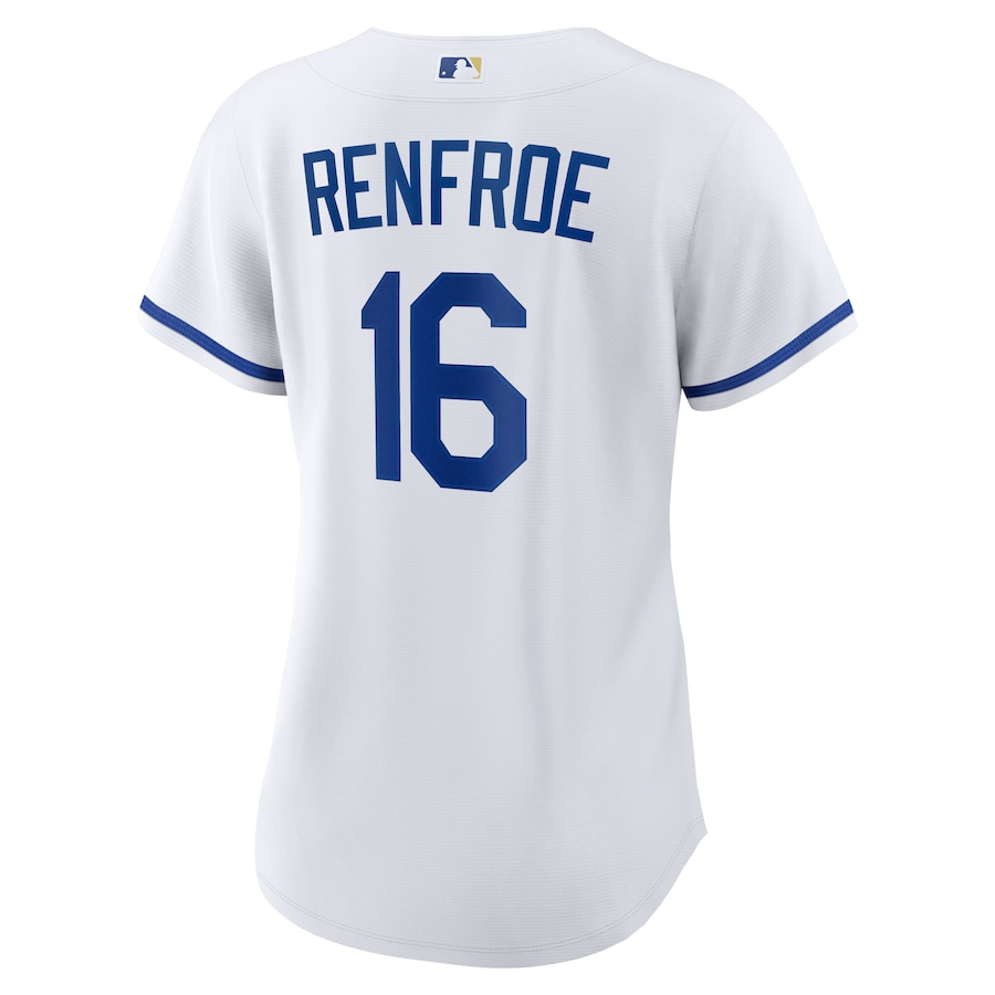 Hunter Renfroe Kansas City Royals Nike Women's Home Topcoolteez Jersey - White photo 3 topcoolteez